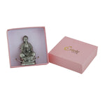 Thumbnail for Estele Rhodium Plated Oxidized Lord Gautam Buddha Mediatating Idol statue for Home Décor/ working place