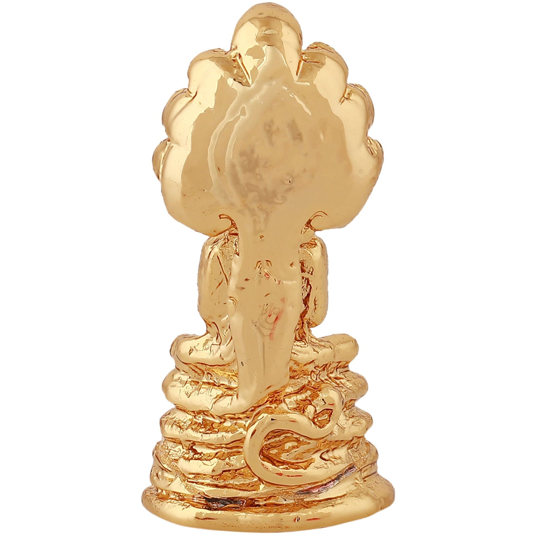 Estele Gold-Polished Medidative Lord Gautam Buddha Sitting under snake Hood Idol for Pooja/Car decor - Distacart