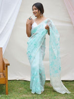 Thumbnail for Anouk Floral Embroidered Saree