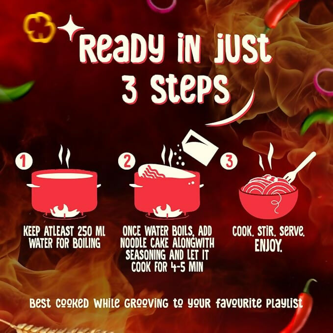 WickedGud Korean Instant Noodles Fiery 2X Spicy - Distacart