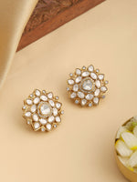 Thumbnail for Ruby Raang Floral Aura Studs - Distacart