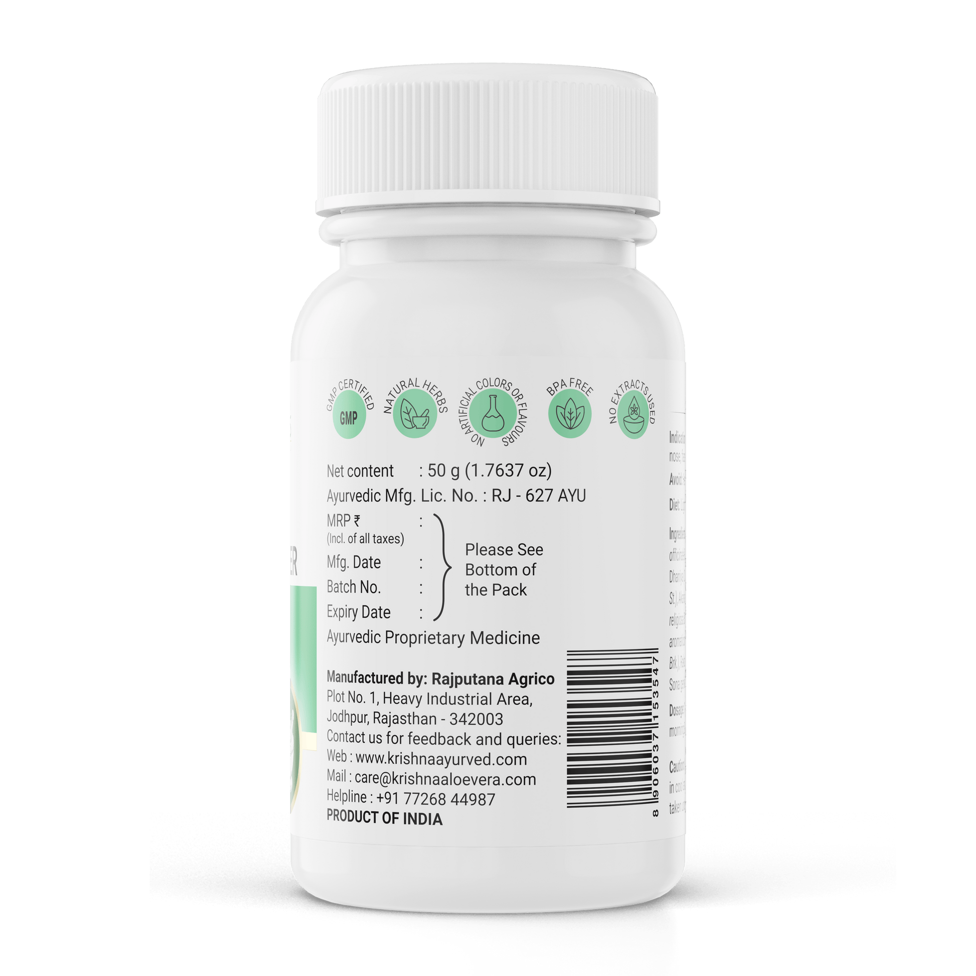 Krishna'S Herbal & Ayurveda Najlant Powder - Distacart