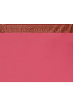 Thumbnail for Joban Fashion Rouge Pink Crepe Chiffon Pure Handloom Banarasi Silk Saree