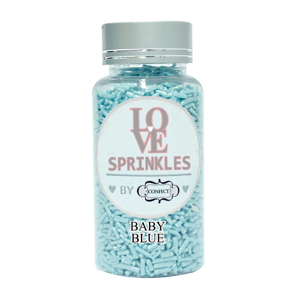 confect baby blue vermicelli sprinkles 90 gms