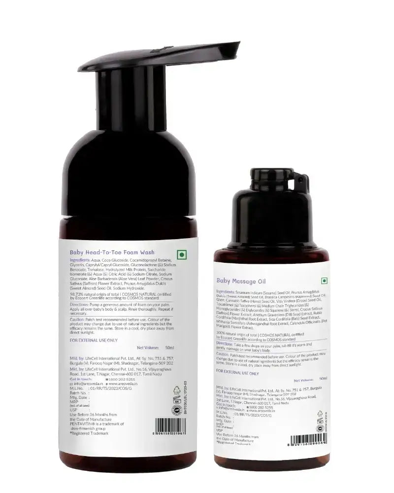 AreoVeda Baby Bath Bundle - Distacart