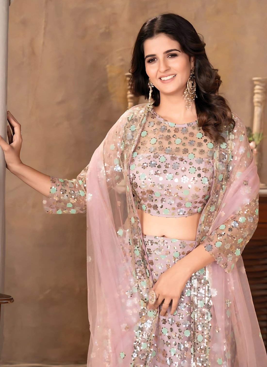 Lehenga Mart Designer Wedding Lehenga Choli For Women - Baby Pink - Distacart
