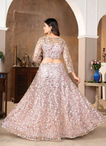 Thumbnail for Lehenga Mart Designer Wedding Lehenga Choli For Women - Baby Pink - Distacart
