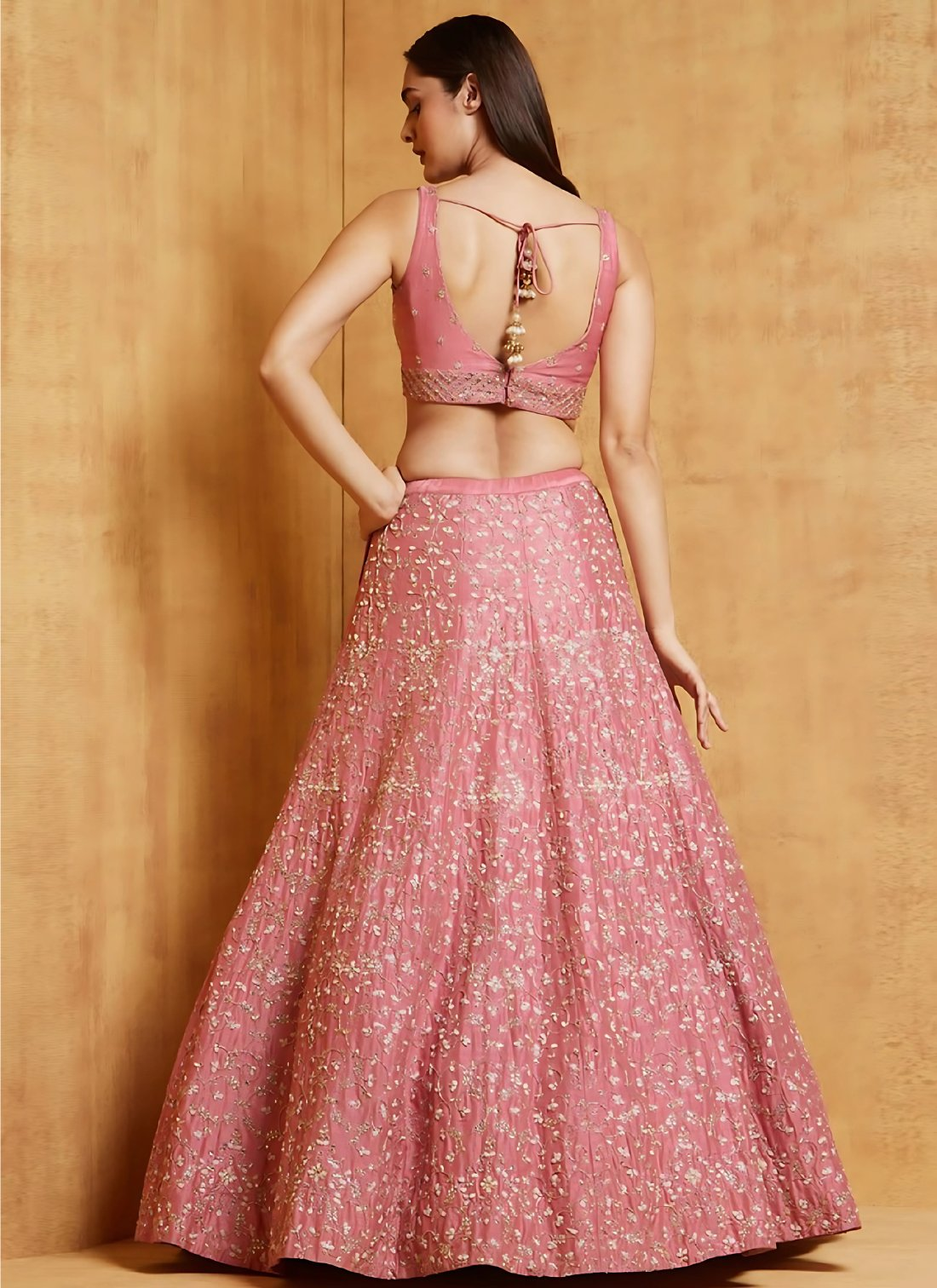 Lehenga Mart Designer Wedding Lehenga Choli For Women - Baby Pink - Distacart