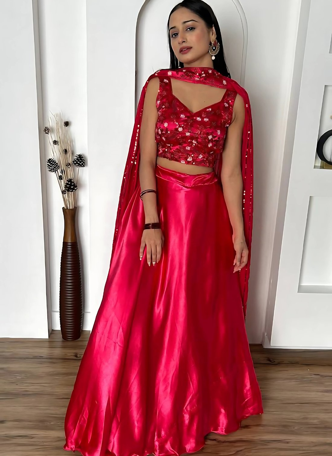 Lehenga Mart Designer Wedding Lehenga Choli For Women - Pink - Distacart