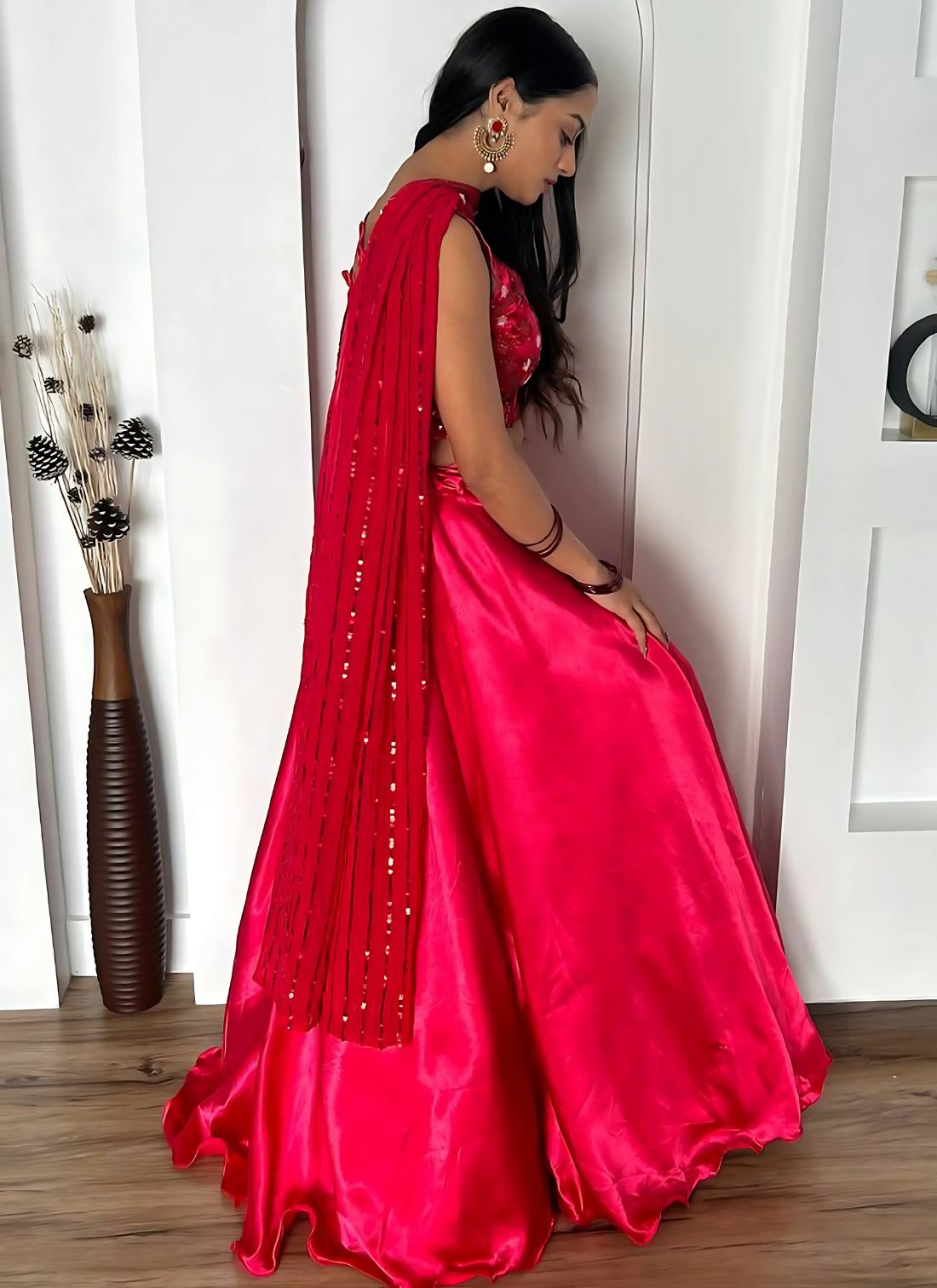 Lehenga Mart Designer Wedding Lehenga Choli For Women - Pink - Distacart