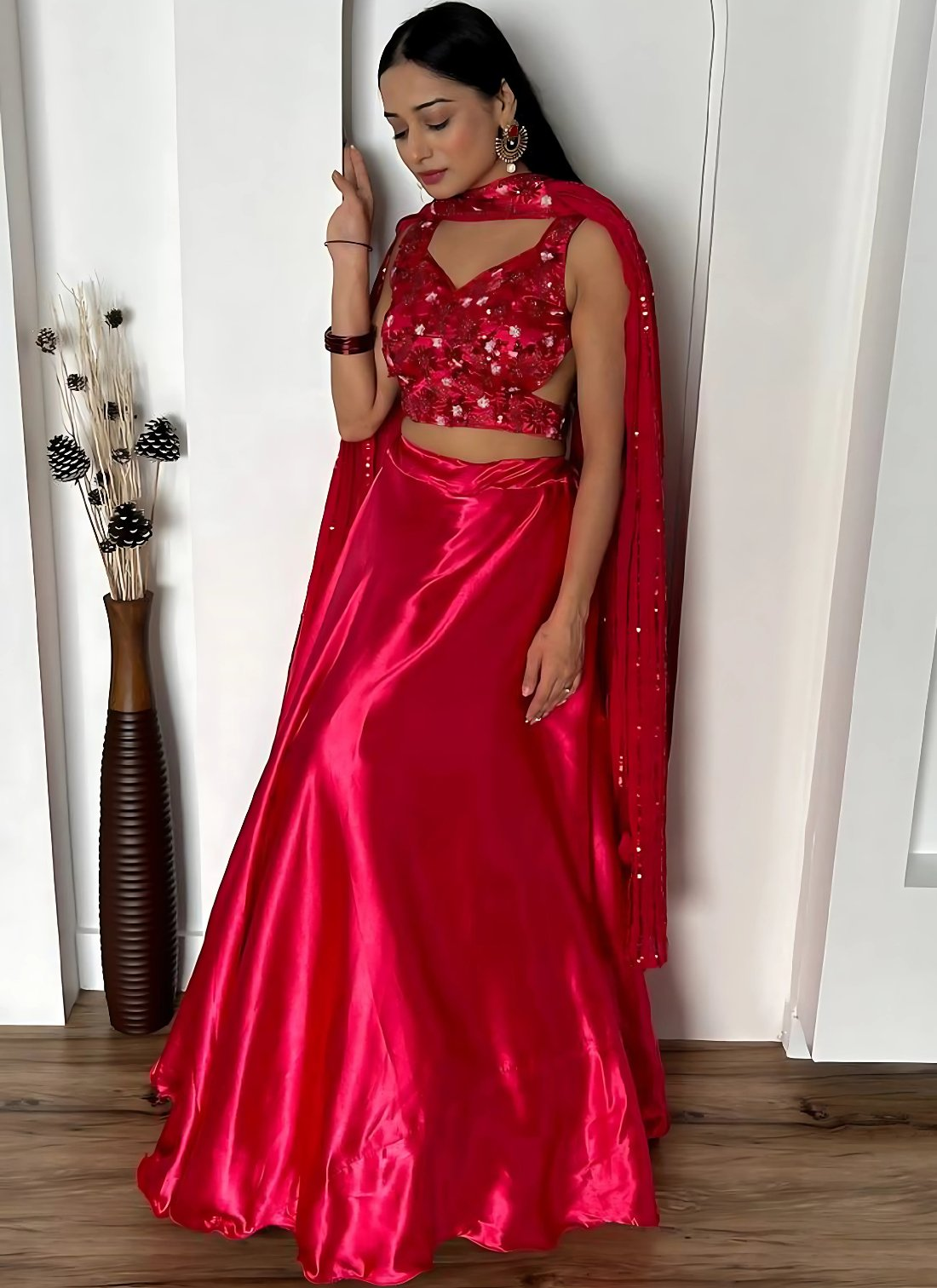 Lehenga Mart Designer Wedding Lehenga Choli For Women - Pink - Distacart