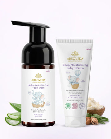AreoVeda Baby Wash and Cream Combo - Distacart