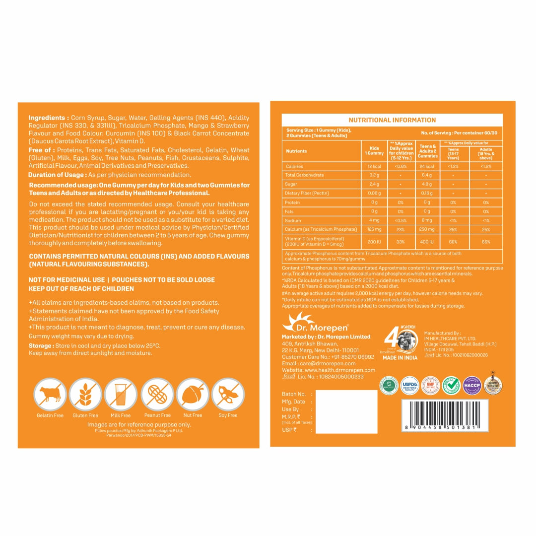 Dr. Morepen Bone Support Gummies