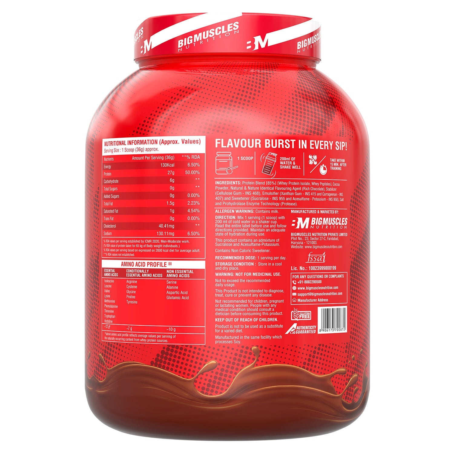 Big Muscles Nutrition Nitric Whey Protein - Distacart