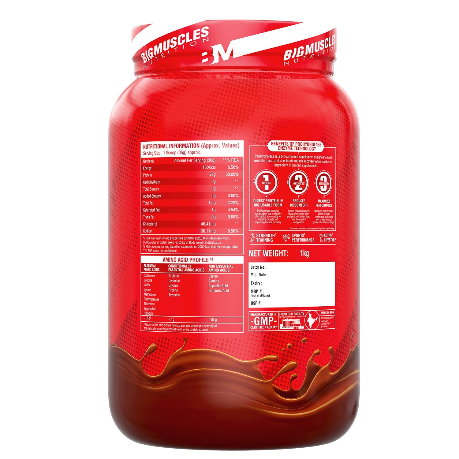 Big Muscles Nutrition Nitric Whey Protein - Distacart