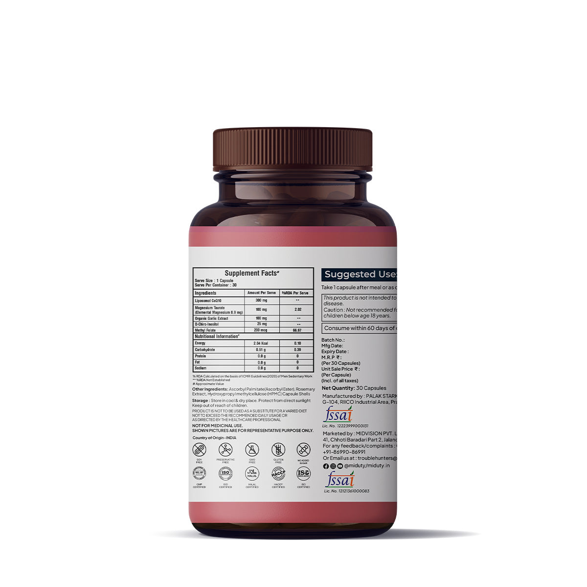Miduty by Palak Notes Happy Heart Capsules - Distacart