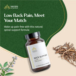 Thumbnail for Kerala Ayurveda back support supplement bottle with green and beige background
