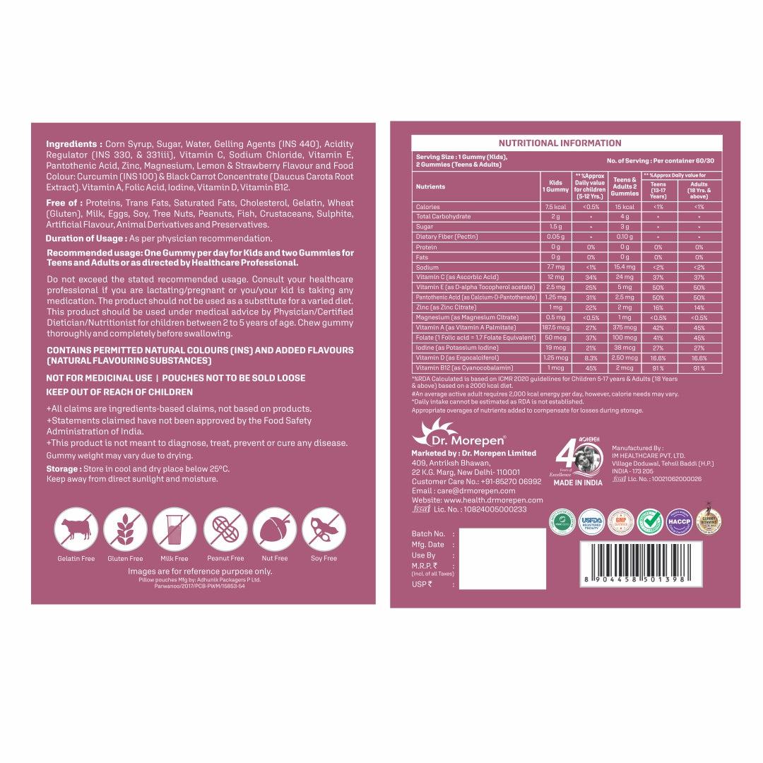 Dr. Morepen Multivitamin Gummies