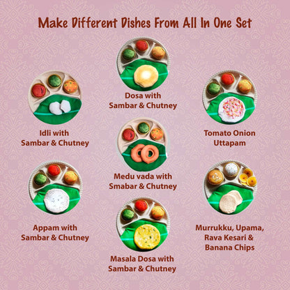 The Small Wonderland Bahubali Set-20 Piece Set-South Indian food inspired Pretend Play Food Toys - Distacart