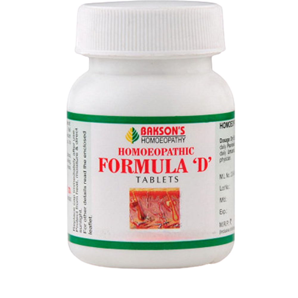 Bakson's Homoeopathic Formula D Tablet - Distacart