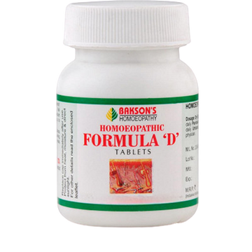 Bakson's Homoeopathic Formula D Tablet - Distacart