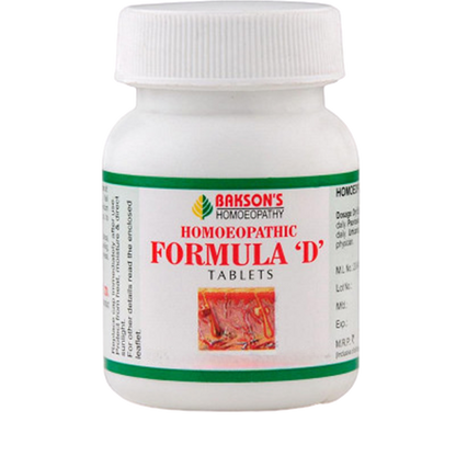 Bakson's Homoeopathic Formula D Tablet - Distacart