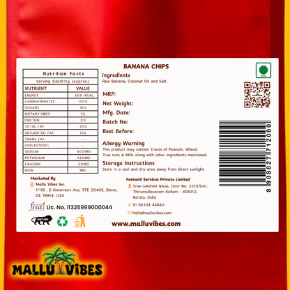 Mallu Vibes Banana Chips - Distacart