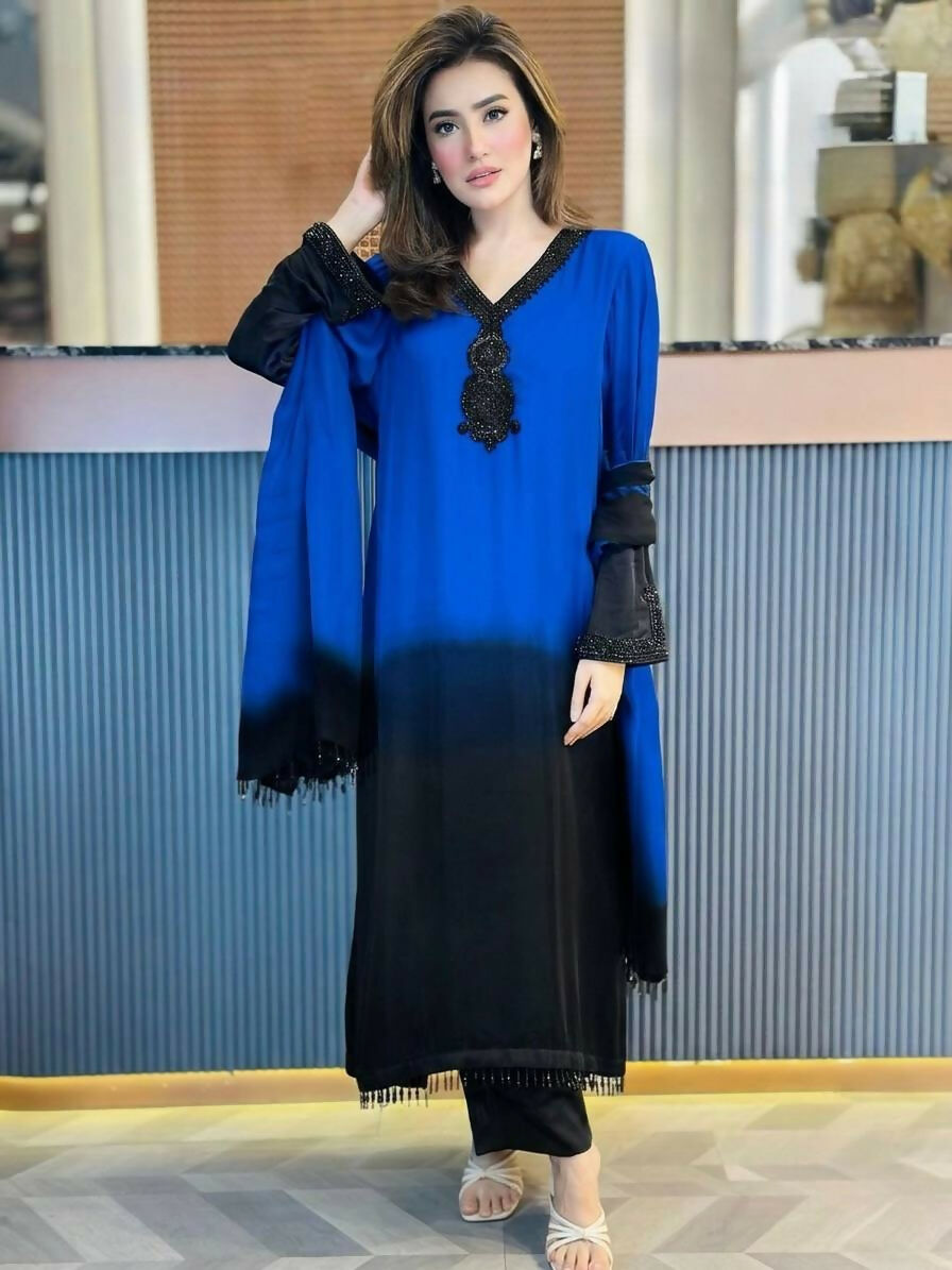 Teeya Creation Womens'S Trendy Stylish French Crepe Silk Kurta Sent - Dista