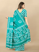 Thumbnail for Vedant Vastram Designer Digital Print Batik Saree - Rama - Distacart