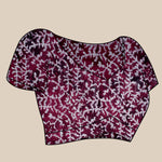 Thumbnail for Vedant Vastram Designer Digital Print Batik Saree - Wine - Distacart