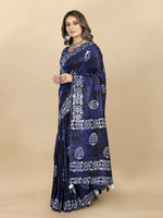 Thumbnail for Vedant Vastram Designer Digital Print Batik Saree - Violate - Distacart