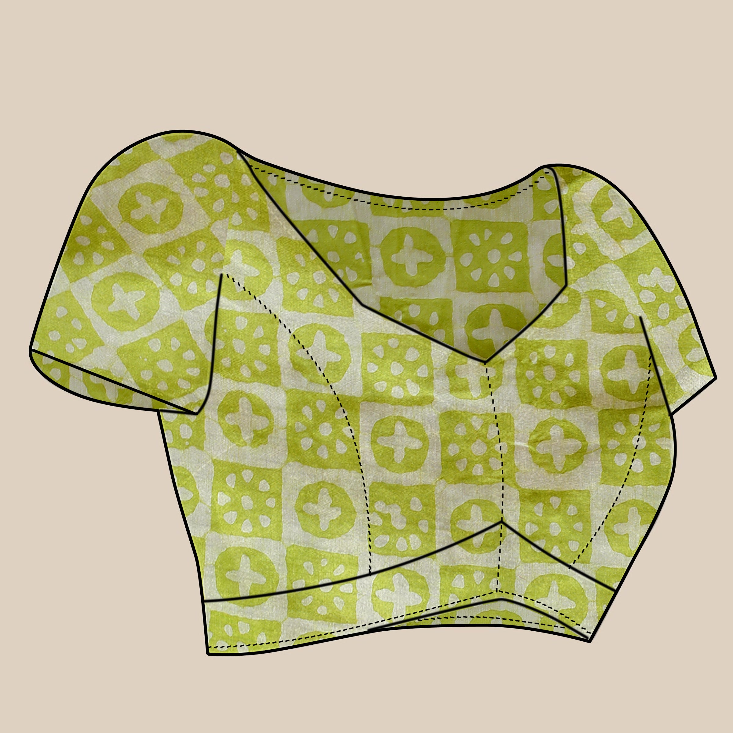 Vedant Vastram Designer Digital Print Batik Saree - Parrot - Distacart