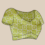 Thumbnail for Vedant Vastram Designer Digital Print Batik Saree - Parrot - Distacart