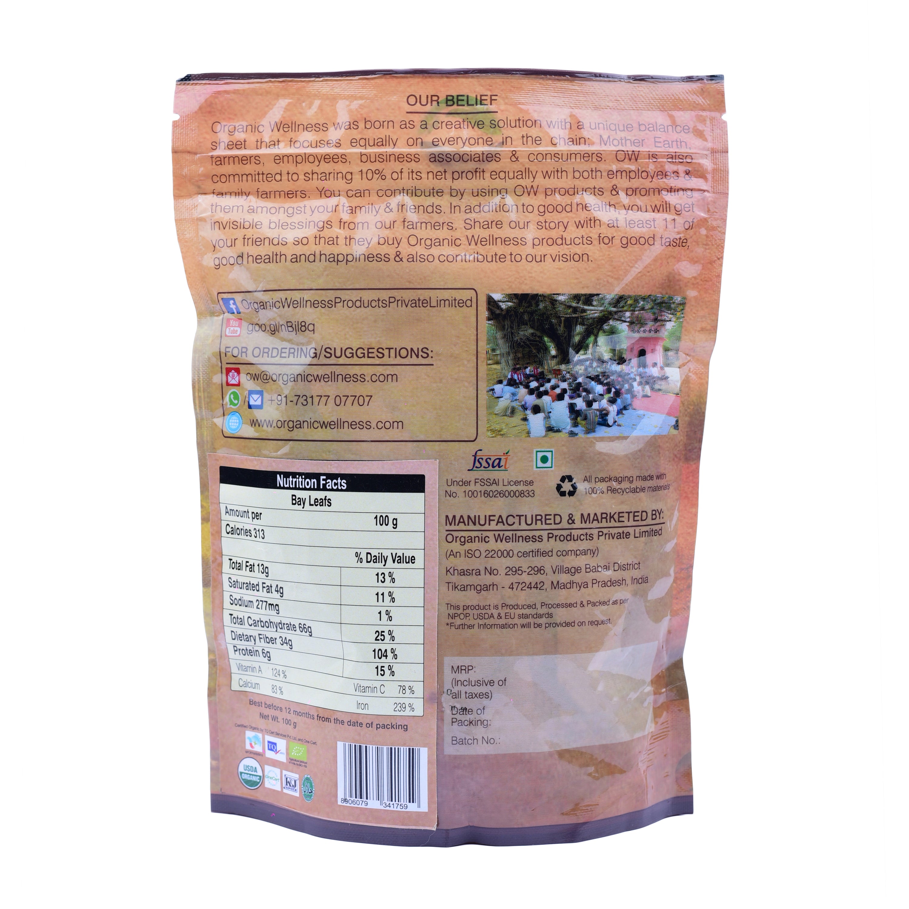 Organic Wellness Bay Leaf - Distacart