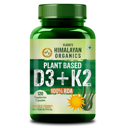 Himalayan Organics Vlado’s Plant Based 600iU Supplement Vitamin D3 + K2 - Distacart