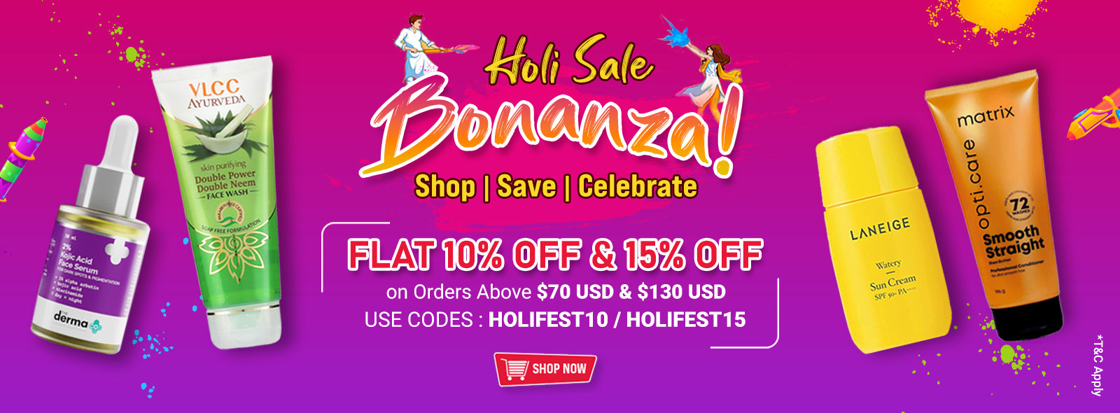 Holi Bonanza Sale - Beauty Products