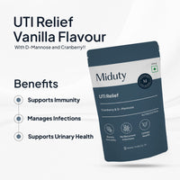 Thumbnail for Miduty by Palak Notes UTI Relief with D-Mannose And Cranberry-Vanilla Flavor - Distacart