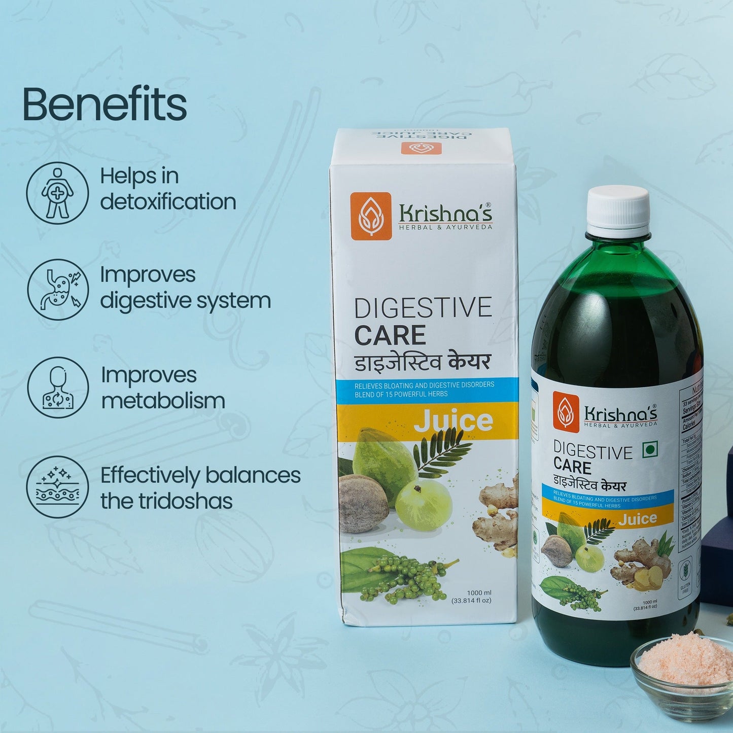 Krishna'S Herbal & Ayurveda Digestive Care Juice - Distacart