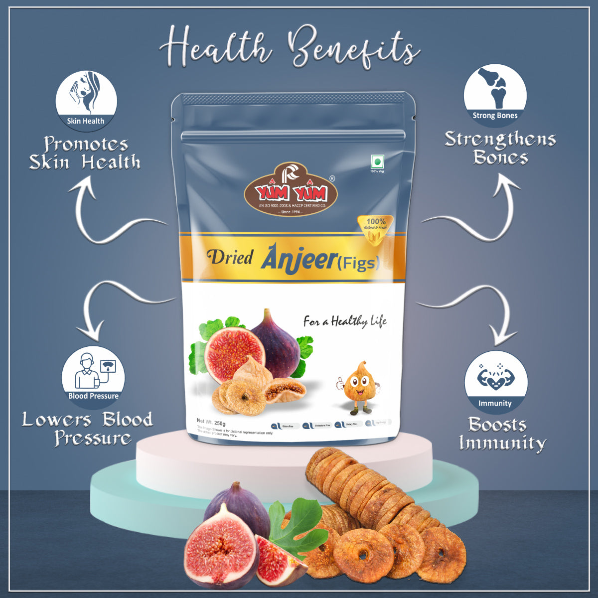 Yum Yum Anjeer/Figs Pouch - Dista