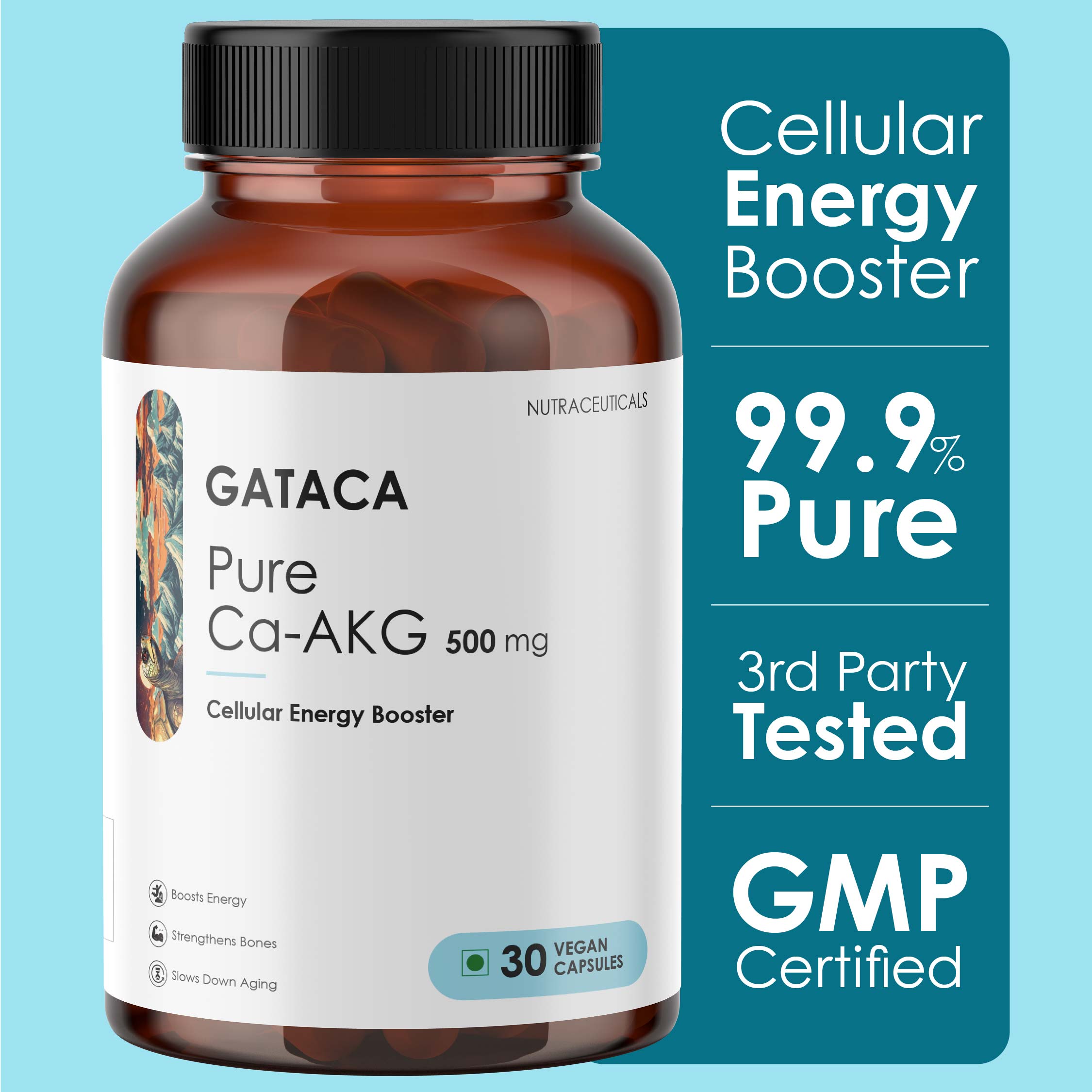 GATACA Pure Ca-AKG - 500 mg Capsules