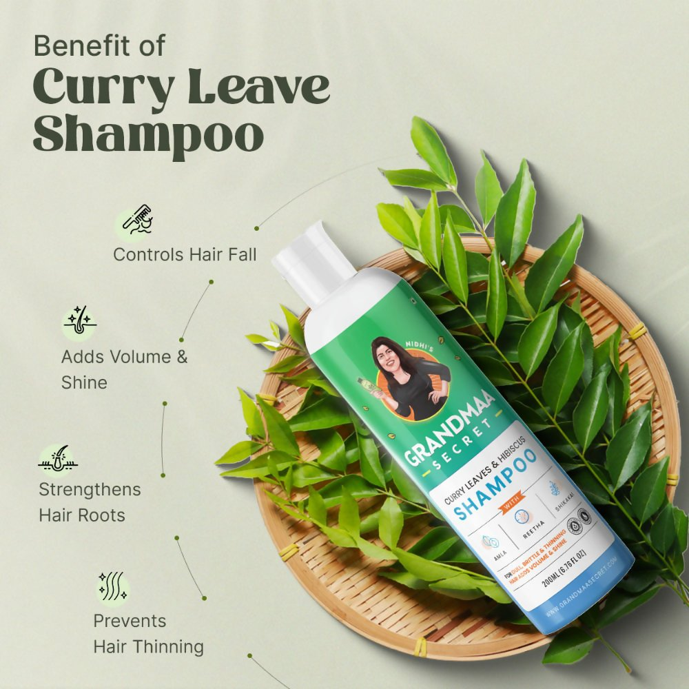 Nidhi'S Grandmaa Secret Curry Leaf & Hibiscus Shampoo - Distacart