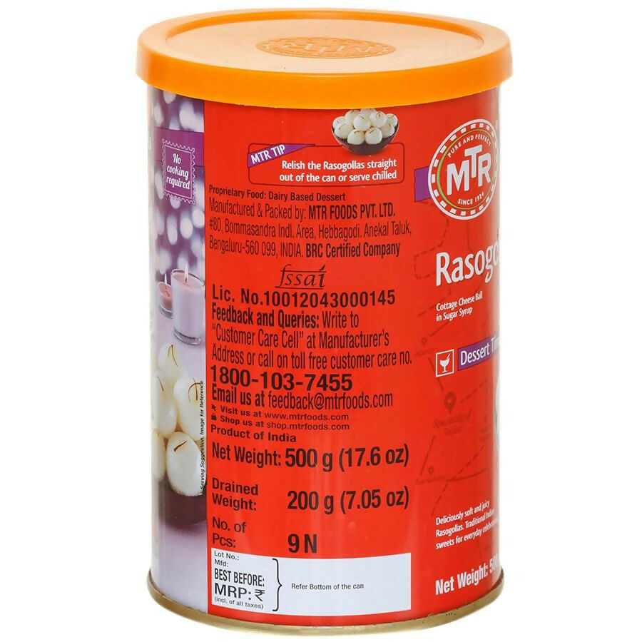 MTR Rasogolla Tin - Distacart