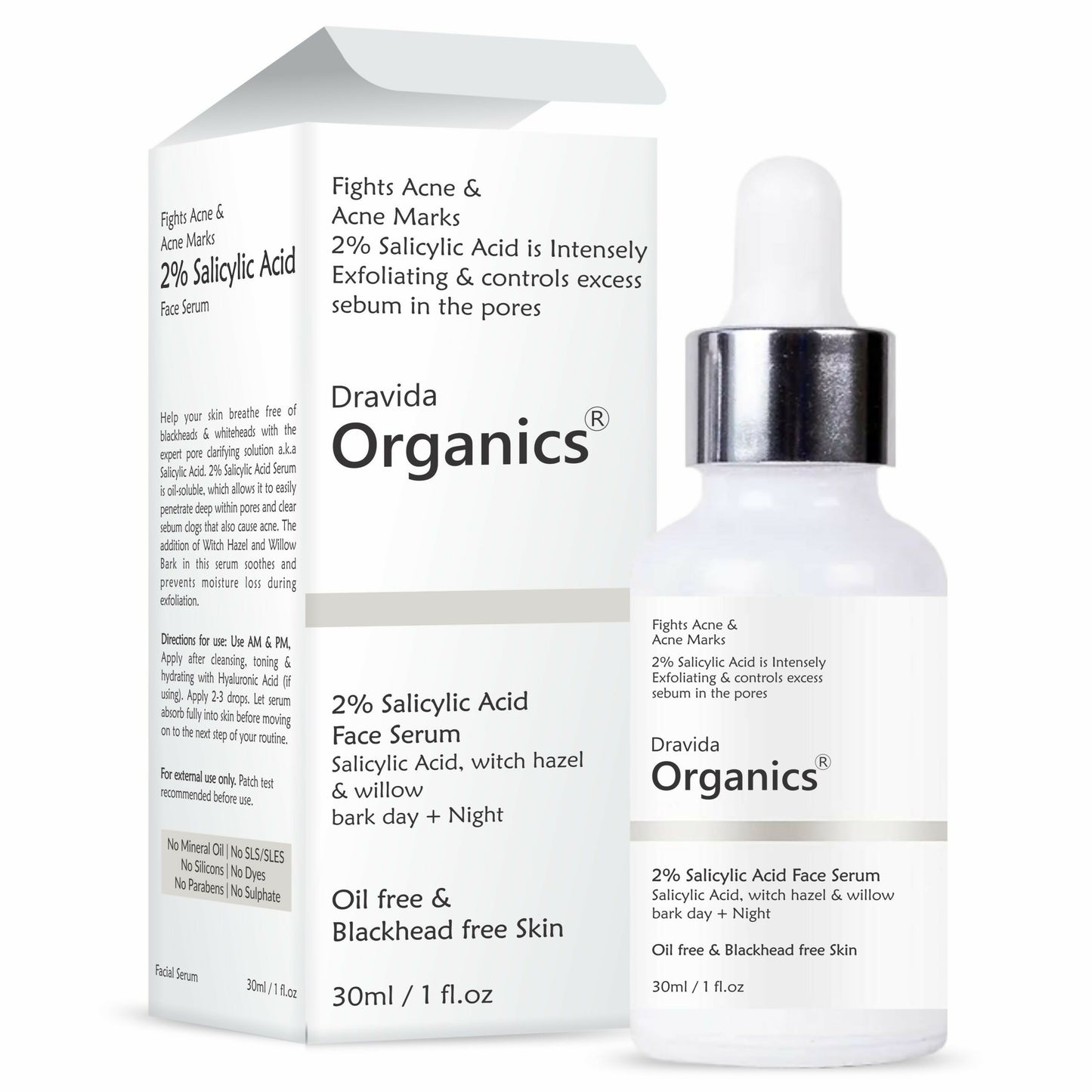 Dravida Organics 2% Salicylic Acid Serum - Dista