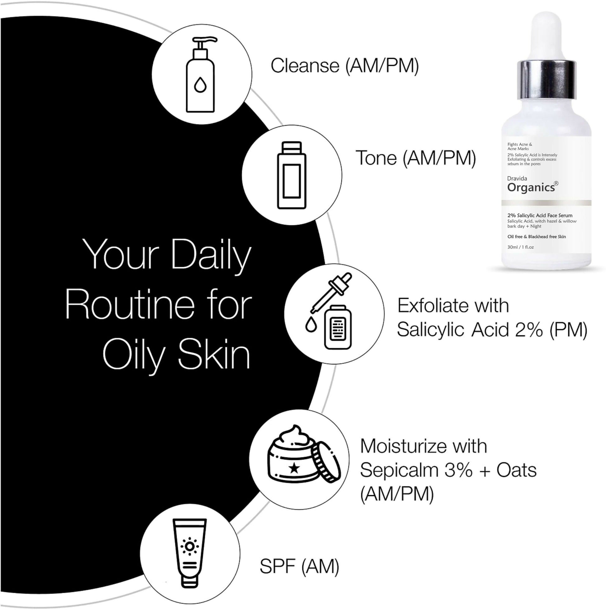 Dravida Organics 2% Salicylic Acid Serum - Dista