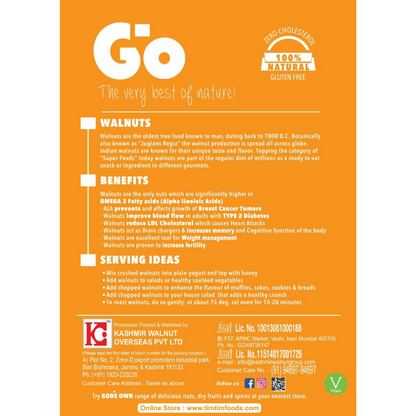 Go Organic Light Broken Walnut Kernels - Dista