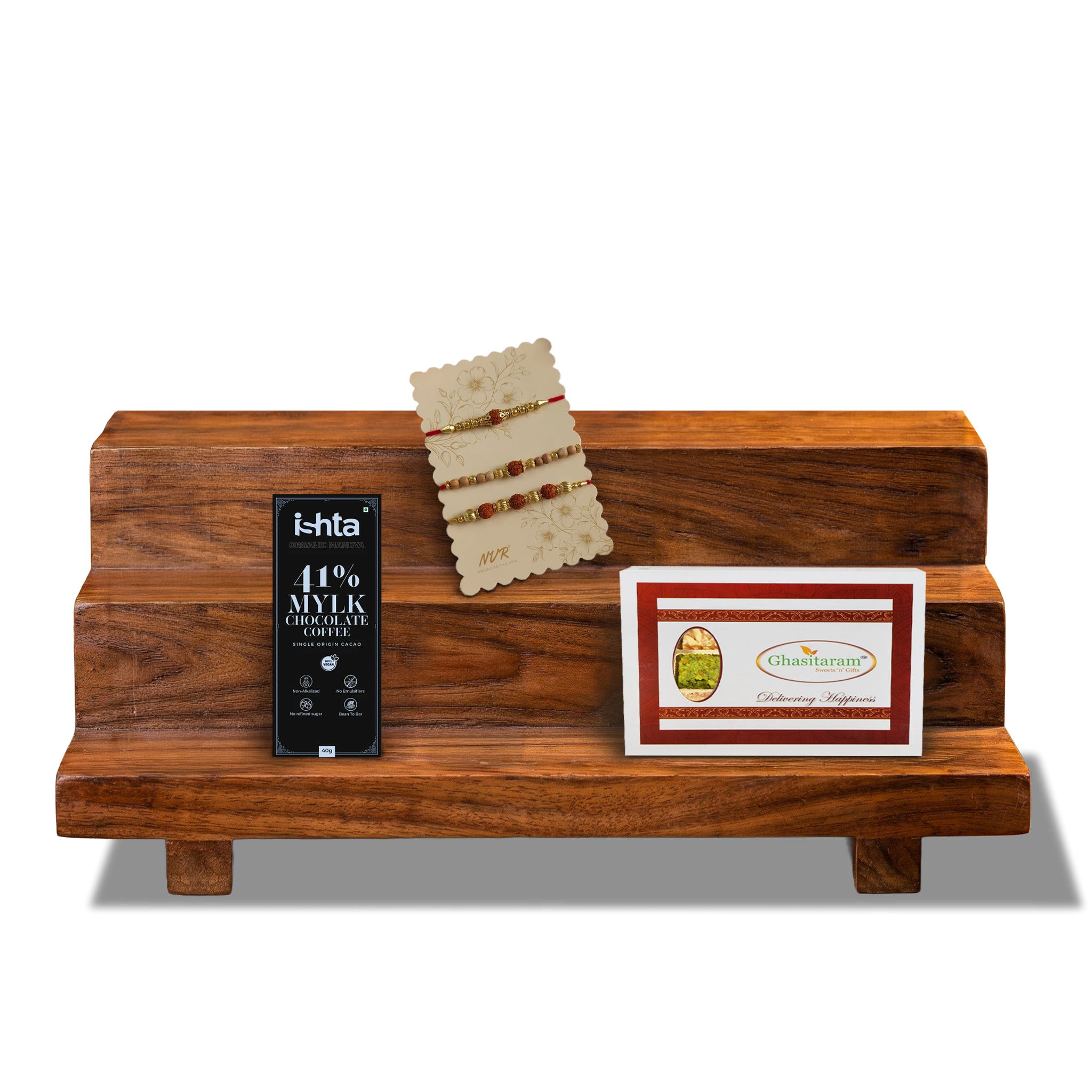 Bhaiya-Bhabhi Rakhi Box | Premium Rakhi, Chocolate & Mithai Gift Hamper