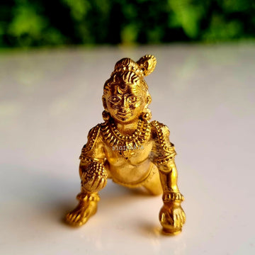 Pure Brass Bal Gopal Statue - Dista