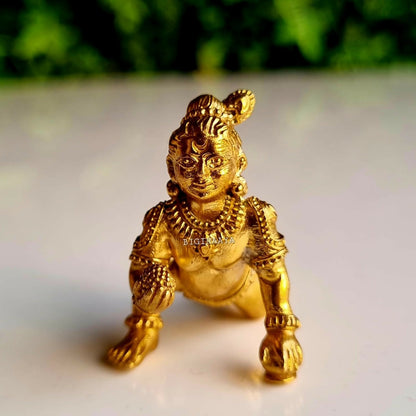 Pure Brass Bal Gopal Statue - Dista
