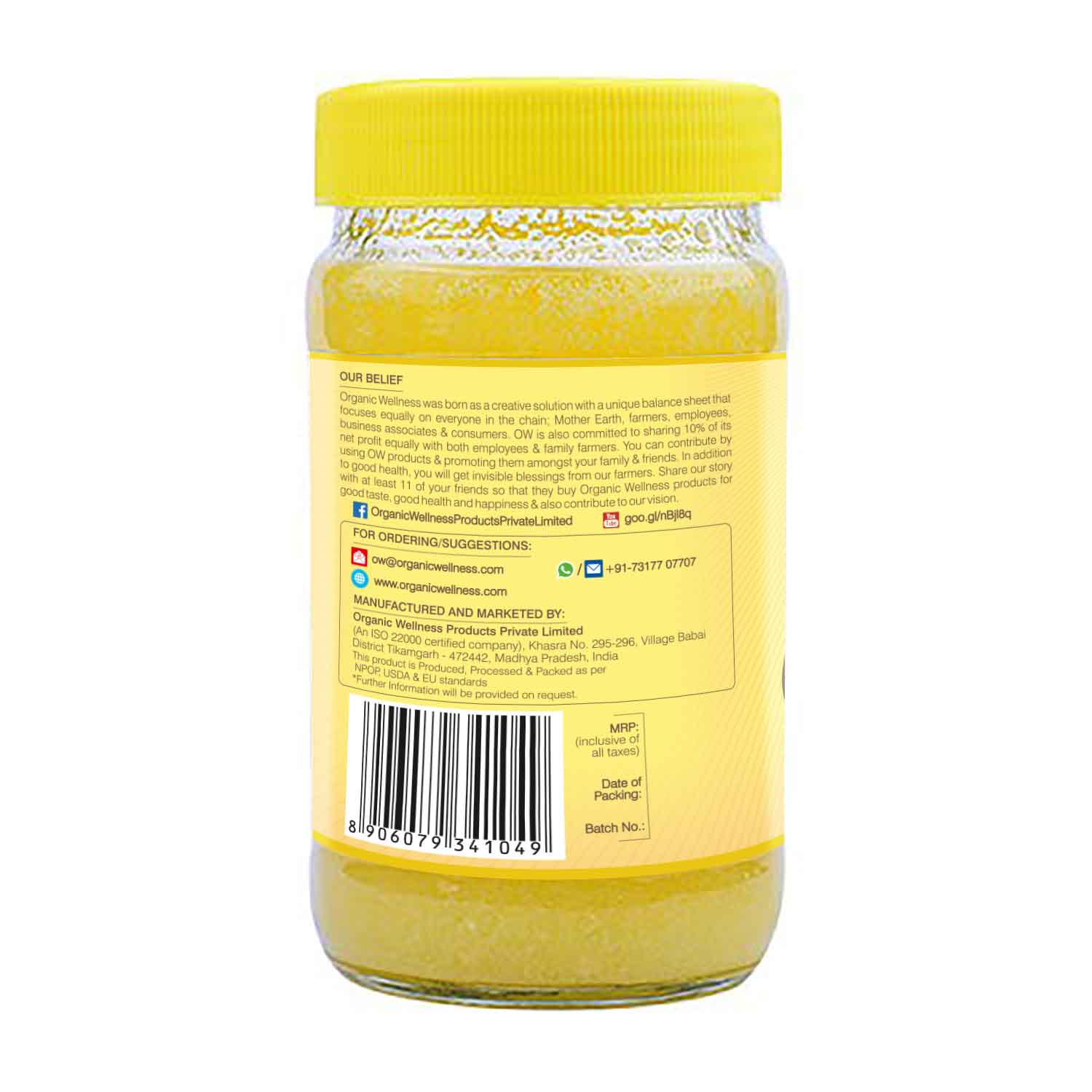 Organic Wellness Ow'zeal Cow Ghee - Distacart