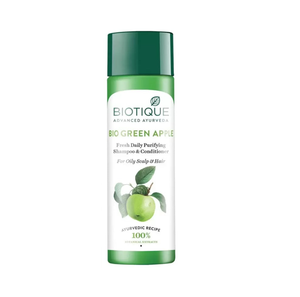 Biotique Bio Green Apple Fresh Daily Purifying Shampoo and Conditioner - Distacart